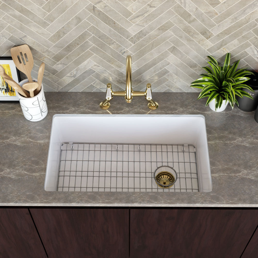 Valquest 31" Undermount Fireclay Single Bowl Kitchen Sink