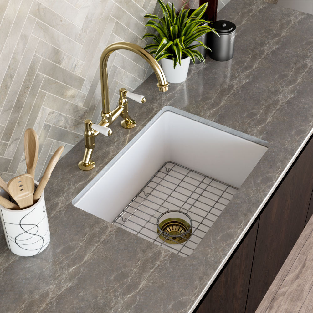 Valquest 24" Undermount Fireclay Single Bowl Kitchen Sink