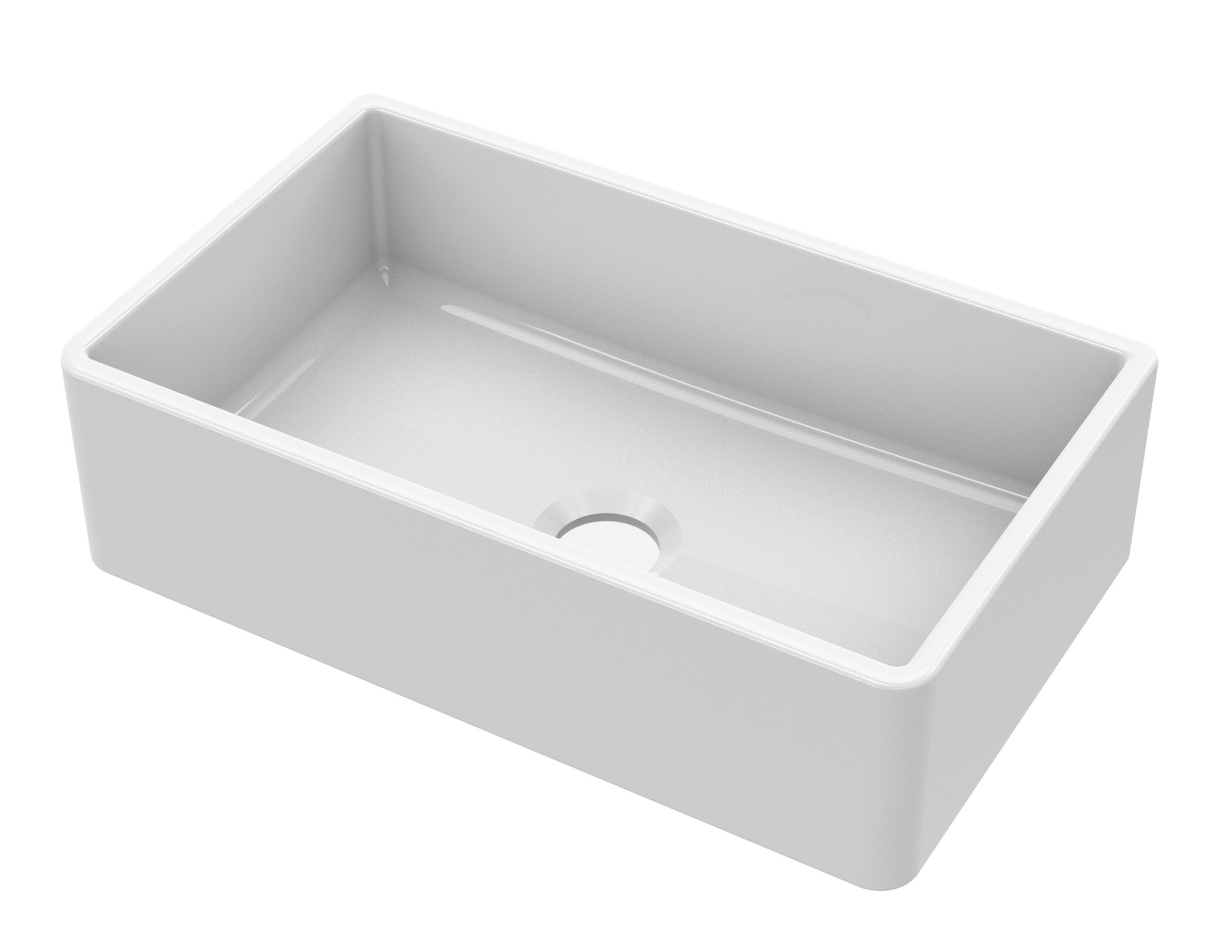 Valquest 30" Apron Front Fireclay Single Bowl Kitchen Sink