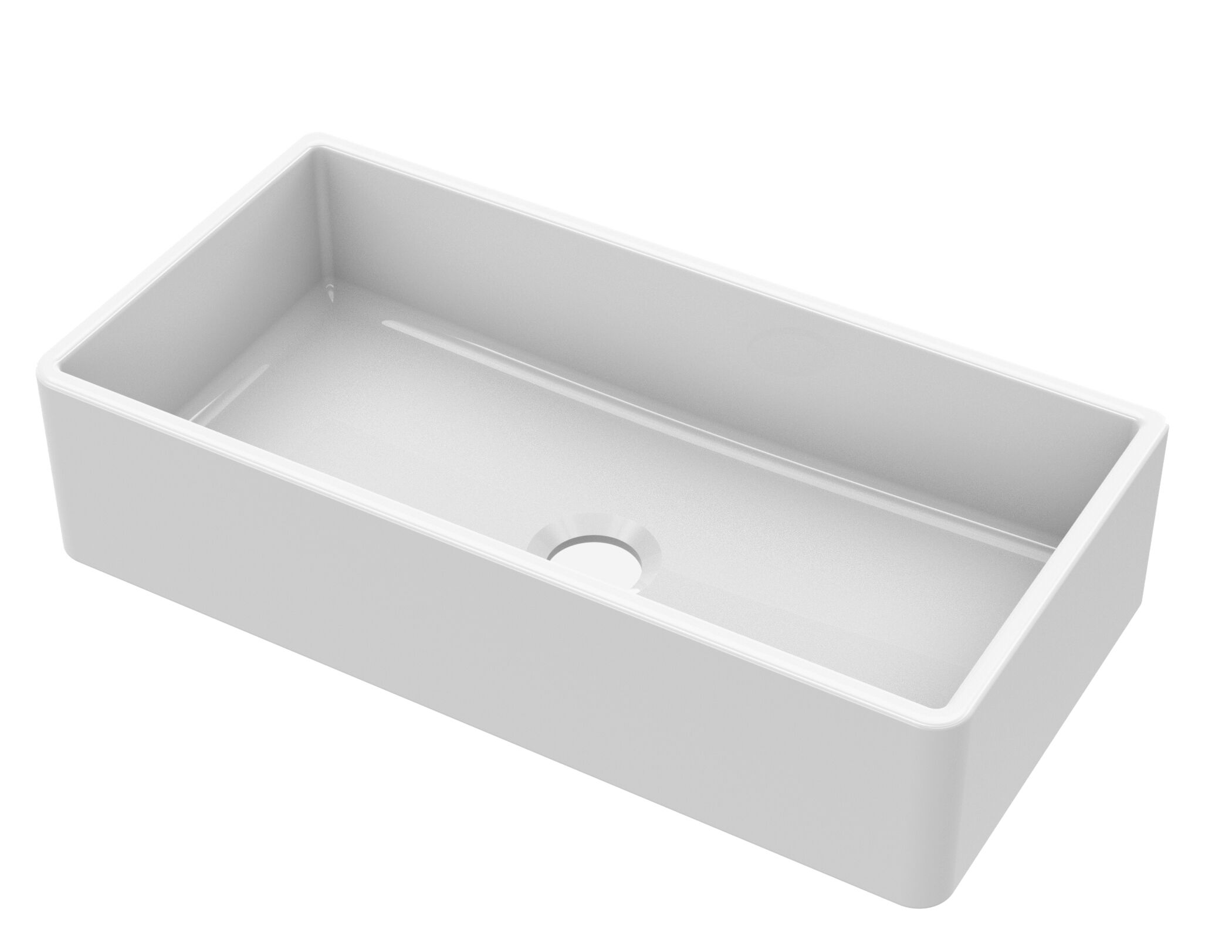 Valquest 36" Butler Apron Front Fireclay Single Bowl Kitchen Sink