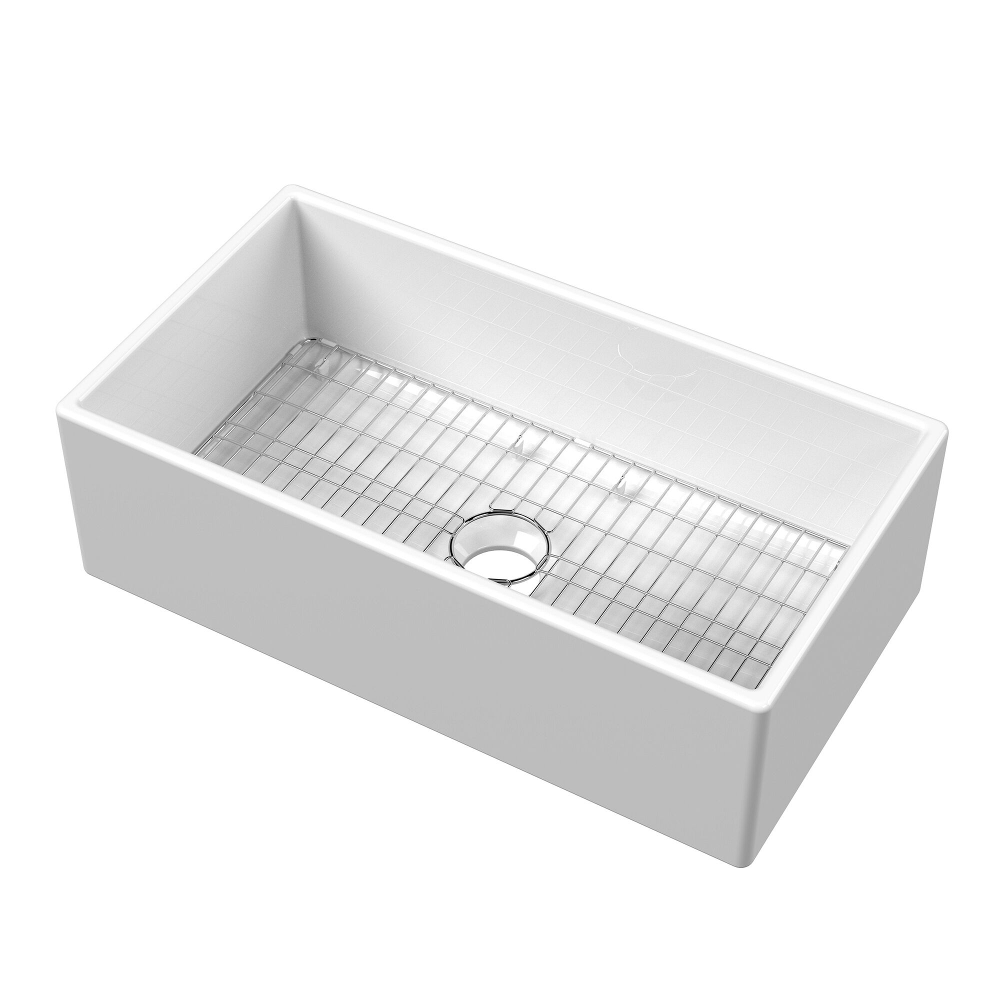 Valquest 33" Apron Front Fireclay Single Bowl Kitchen Sink