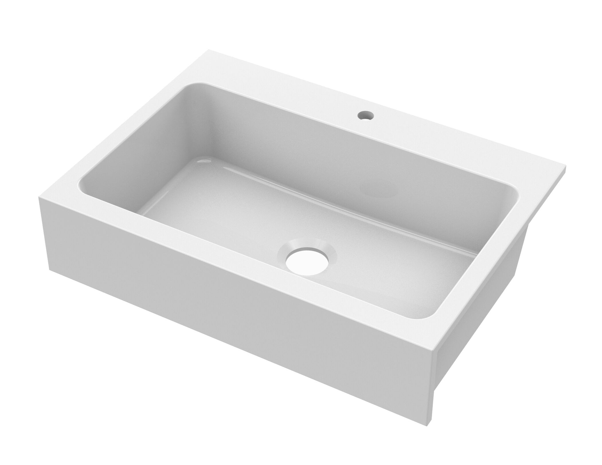 Valquest 33" Drop-In Fireclay Single Bowl Kitchen Sink